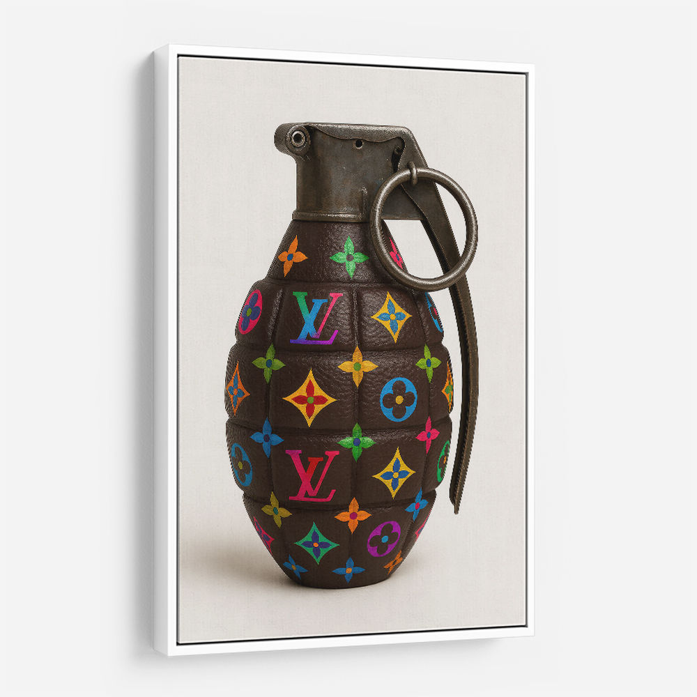 Louis Vuitton Fashion Inspired Grenade Wall Art  